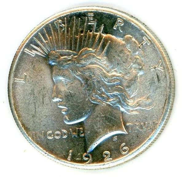 Uncirculated 1926 Peace Silver Dollar