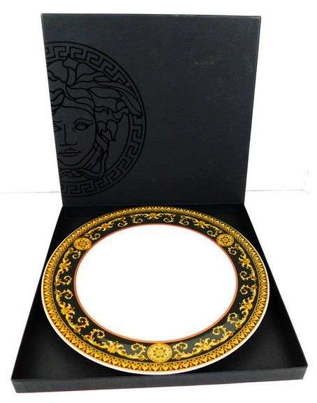 Versace Medusa Dinner Plate with Box