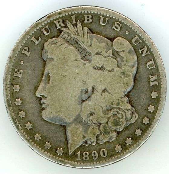 1890-O Morgan Silver Dollar