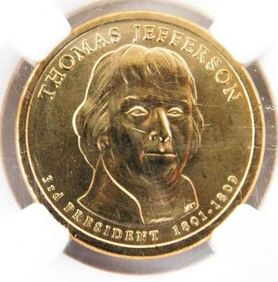 3 - 2007 Graded Presidential U.S. Dollar Coins