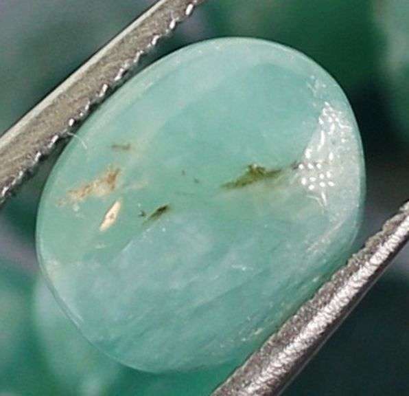 Stunning 15.74ct blue green Grandidierite set