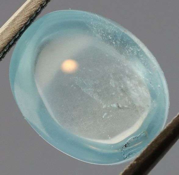 Glistening 3.84ct natural Aquamarine cabochon