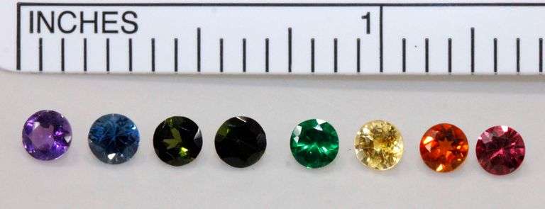 Rainbow Gemstone Suite of 8