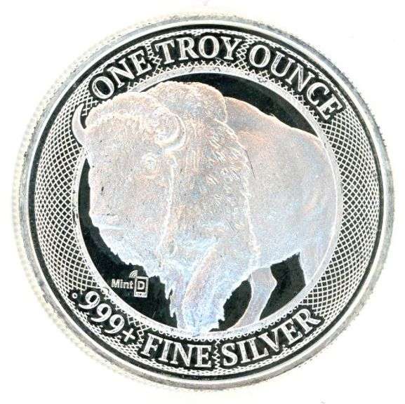 1 Ounce Silver NFC Chip Buffalo Round