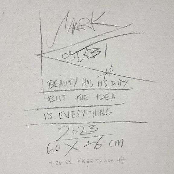 Beauty has its Duty But the Idea is Everything by Kostabi