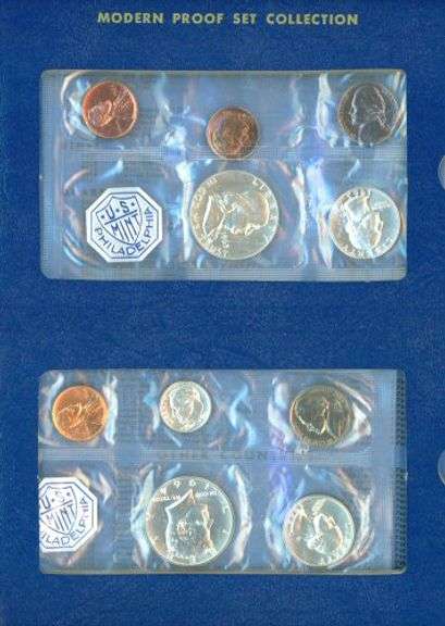 Album of Silver US Proof Sets: 1958-1964