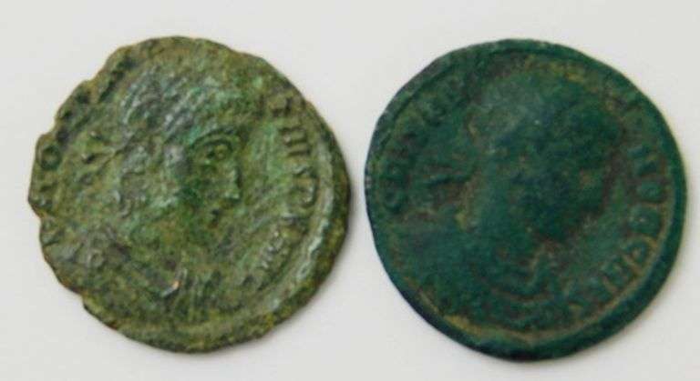 2 Roman Crusader Coins