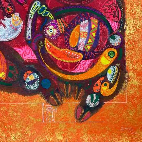 Chinese Zodiac - Fire Pig by Hong Original