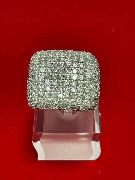 CERTIFIED 14K GOLD AND DIAMOND RING 5.50 CARAT