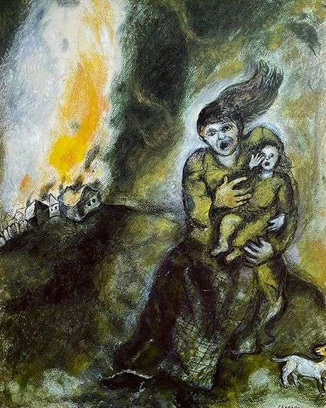 Marc Chagall, Fire in the Snow (1940)