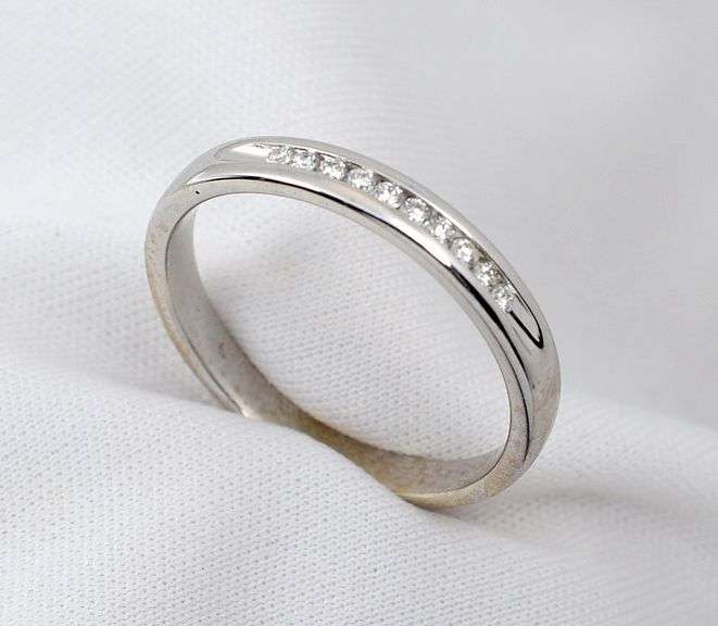 Practical 14K WG Channel Set Diamond Band