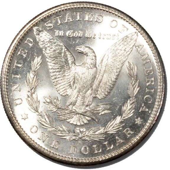 1881 S Frosty White BU Morgan Dollar