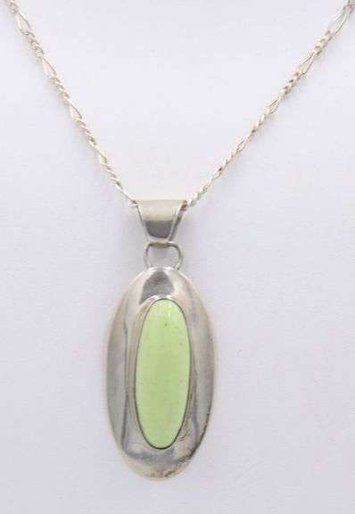 Set of 925 sterling silver gemstone necklace and matching earrings