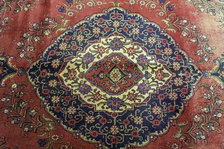 Hand Woven Persian Tabriz 9.3x12.6