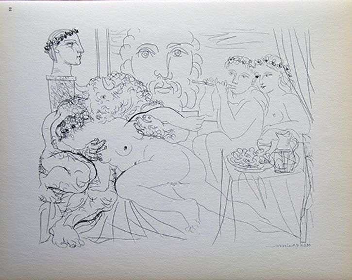 PABLO PICASSO, MINOTAUR CARESSING GIRL