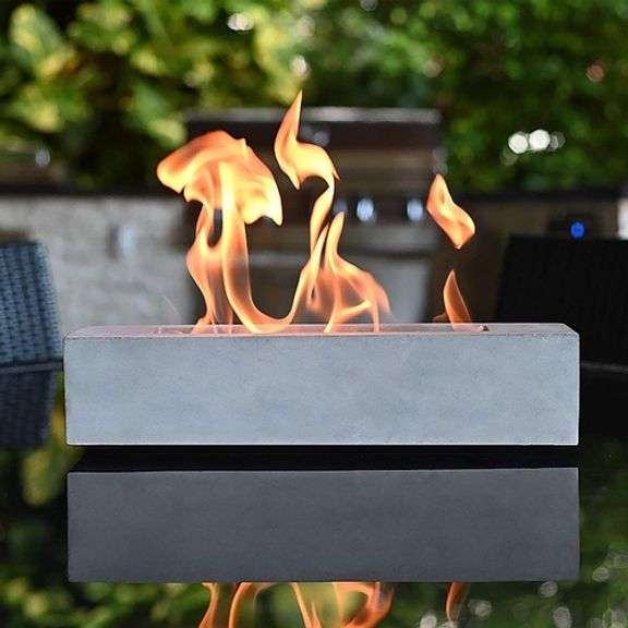 Concrete Tabletop Fire Pit: Effortless Ambiance