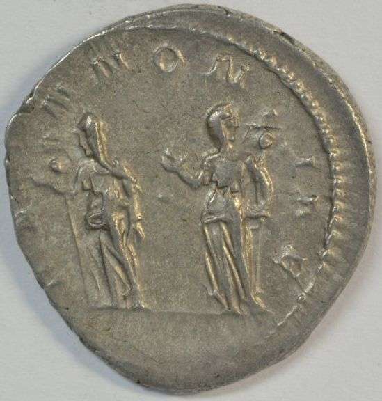 Nice and Scarce Trajan Decius Roman Silver Piece, 249-251 AD