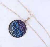 925 Sterling silver pendant on Italian snake chain necklace