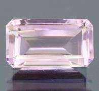 Bright violet 11.98ct emerald cut Amethyst