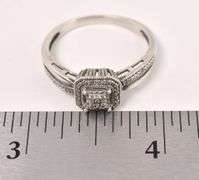 Sterling Silver Diamond Ring