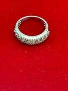 CERTIFIED 14K WHITE GOLD AND DIAMOND BAND