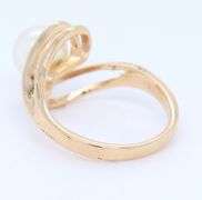14kt Yellow gold 9.5mm pearl ring