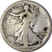 1916 D Obverse Walking Liberty Half