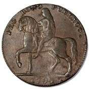 1793 Lady Godiva 1/2 Penny Condor Token