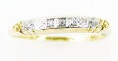 Pretty Antique 10K Diamond Band, Size 5
