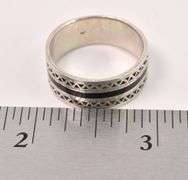 Sterling Silver Men's Black Onyx Inlay Ring