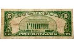 $5 Bloomington Indiana  National Bank  1929 Series National Note