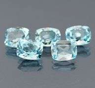 Dazzling 8.58ct vivid blue cushion cut Topaz set
