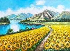ONE OF A KIND BEAUTIFUL PAINTING ON CANVAS