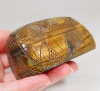 Hand carved! 1,187ct Tiger Eye Carving