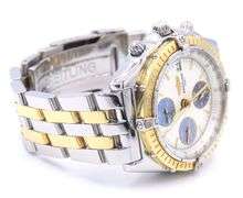 Breitling Chronomat 40mm Automatic Watch with White Mop Dial
