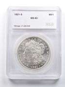 MS63 1921-S Morgan Silver Dollar SEGS