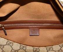GUCCI, Brown, GG Supreme/Moon Linea A Hobo Shoulder Strap Purse w/ Box & Dust Bag