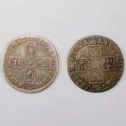 1690 William IV &1711 Queen Anne Shillings