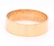 14kt Yellow gold masonic D.C ring