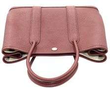 Hermes, Rouge H, Garden Party 30 MM, Top Handle Vanity Bag W/ Care Booklet & Dust Bag