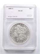 AU53 1896-O Morgan Silver Dollar SEGS
