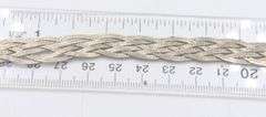 Italian Vintage 925 Sterling Silver Braided Necklace