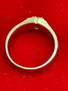 MEN'S CERTIFIED 14K YELLOW GOLD AND DIAMOND RING