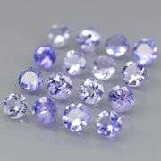 Heavy flashing 3.03ct diamond cut Tanzanite set