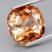 Explosive sparkle! 6.78ct peach champagne Topaz