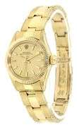 Rolex Oyster Perpetual 6719, 24mm, Champagne Dial, 14K Yellow Gold