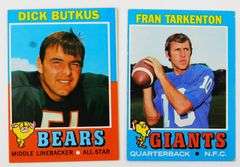 2 Topps 1971 Football Greats
