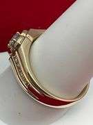 MEN'S CERTIFIED 14K YELLOW GOLD AND DIAMOND RING