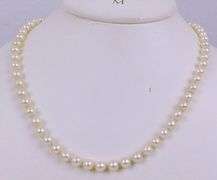 Classic Pearl Necklace with 14K Gold Clasp