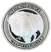 1 Ounce Silver NFC Chip Buffalo Round